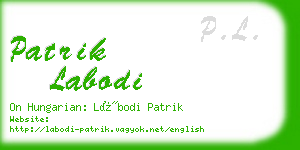 patrik labodi business card